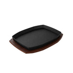 The Bastard Sizzling Plate & Holder Cast Iron 24x32 cm