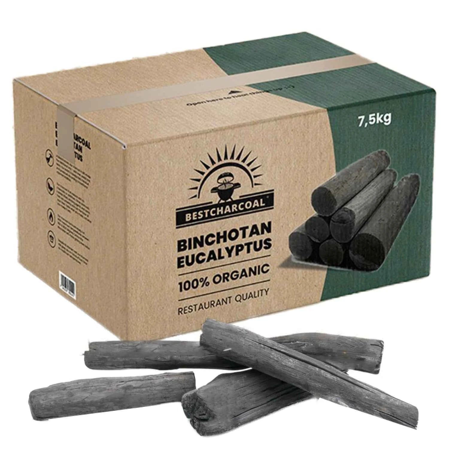 BestCharcoal Eucalyptus Binchotan 7.5 KG