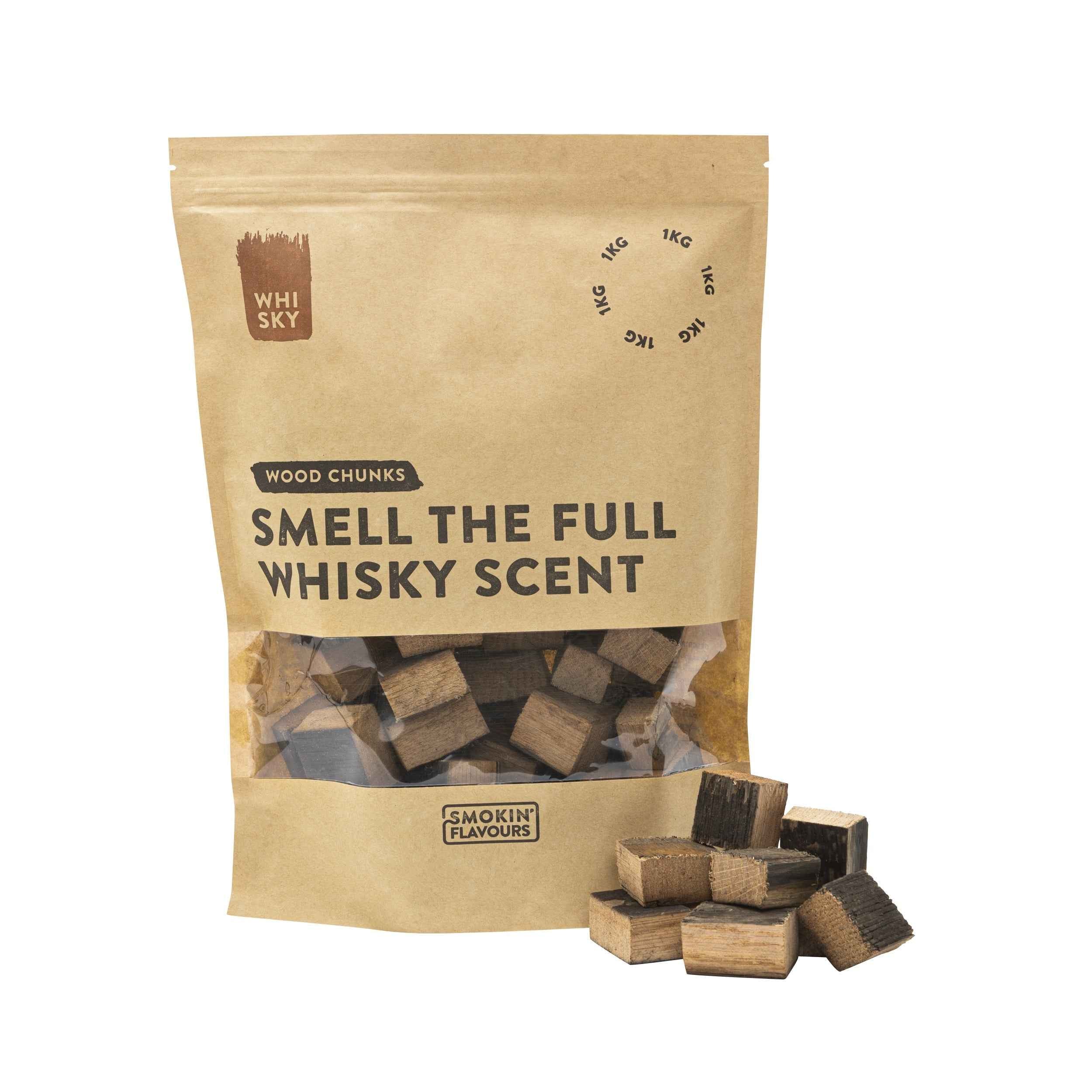 Smokin' Flavours Rookchunks whisky vaten 1kg